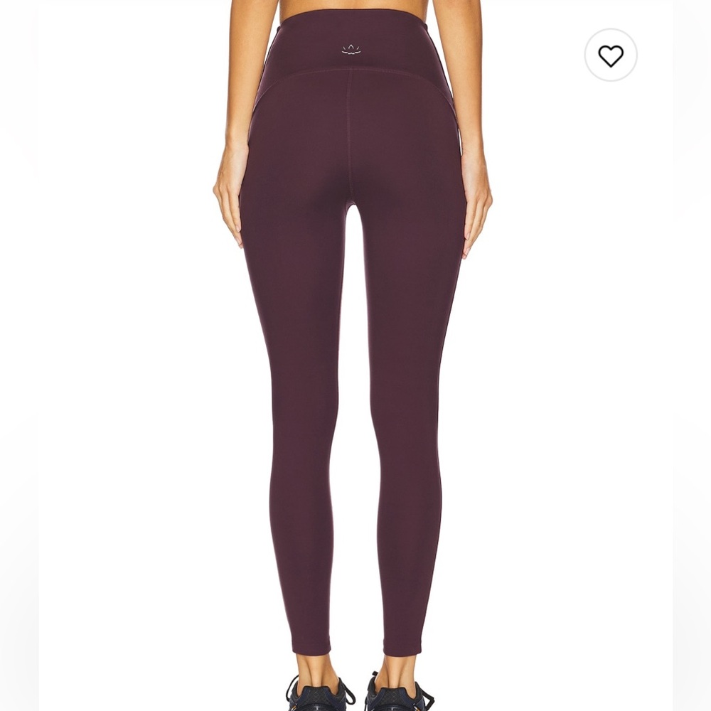 Beyond Yoga Powerbeyond Strive High Waisted Midi Legging in Plum Purple